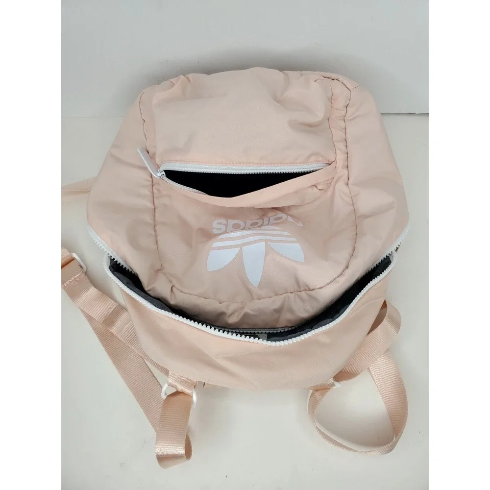 Adidas Originals 3‎ Stripes Trifold Mini Backpack Pink Travel Sports Bag 90288 - Picture 8 of 8